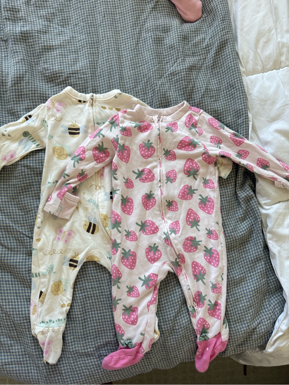 Baby Girls' Printed One-Piece Footed Pajamas